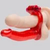Double Penetrator Cock Ring Anal Vibrator Strap-On