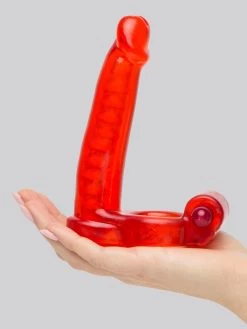 Double Penetrator Cock Ring Anal Vibrator Strap-On -Online Sex toys shop 10239 a10239 red 003
