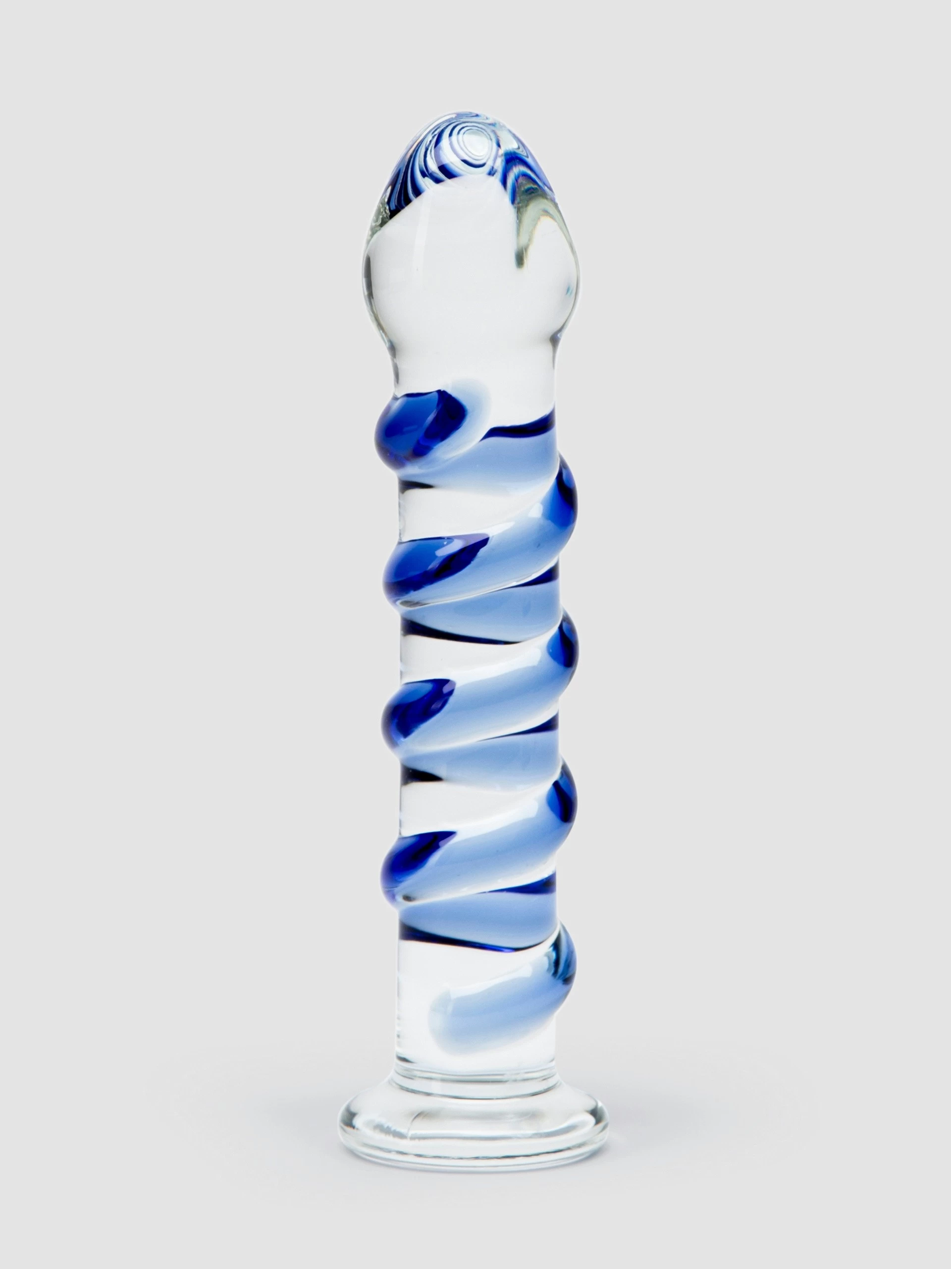 Icicles No 5 Sapphire Spiral Glass Dildo 7 Inch 4 Icicles No 5 Sapphire Spiral Glass Dildo 7 Inch - Image 2