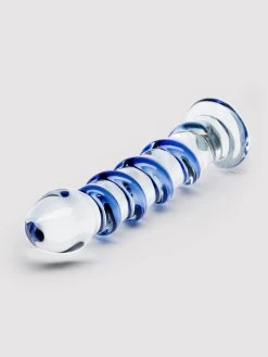 Icicles No 5 Sapphire Spiral Glass Dildo 7 Inch 12 Icicles No 5 Sapphire Spiral Glass Dildo 7 Inch -Online Sex toys shop 12036 a12036 blue 002