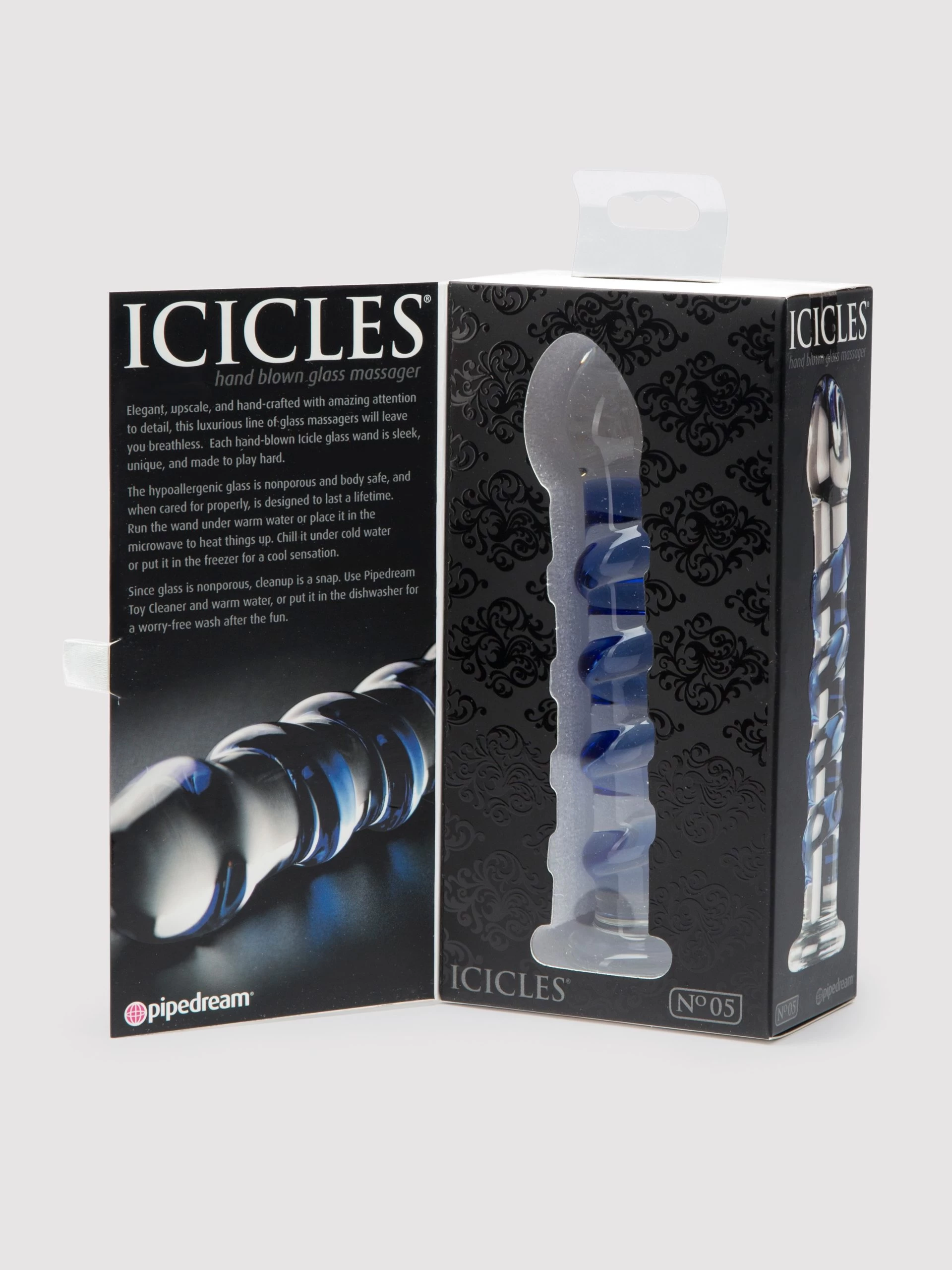 Icicles No 5 Sapphire Spiral Glass Dildo 7 Inch 10 Icicles No 5 Sapphire Spiral Glass Dildo 7 Inch - Image 8