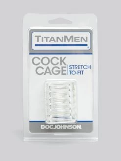 Doc Johnson TitanMen Stretch-to-Fit Cock Ring Cage 11 Doc Johnson TitanMen Stretch-to-Fit Cock Ring Cage -Online Sex toys shop 19922 a16683 clear 004