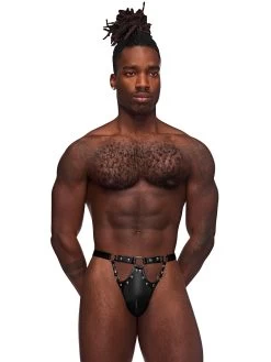 Male Power Jouster Pouch Thong -Online Sex toys shop 24481 a19263 black regular 003