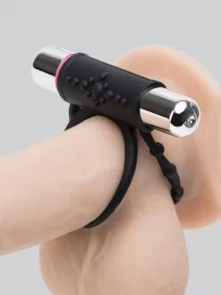 Tracey Cox Supersex Twin Silicone Vibrating Love Ring For Couples -Online Sex toys shop 27695 a20525 black 003