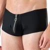 Male Power Black Zipper Shorts