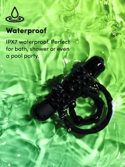 Lovehoney Bionic Bullet 5 Function Vibrating Cock Ring -Online Sex toys shop 31343 a22187 black 004