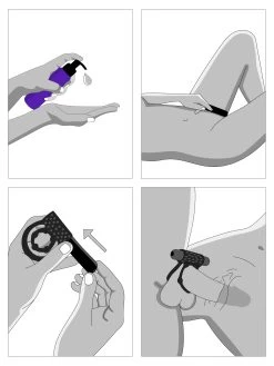 Lovehoney Bionic Bullet 5 Function Vibrating Cock Ring -Online Sex toys shop 31343 a22187 black 005