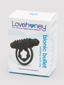 Lovehoney Bionic Bullet 5 Function Vibrating Cock Ring -Online Sex toys shop 31343 a22187 black 006