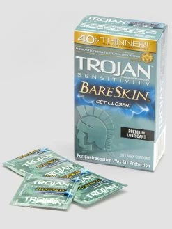 Trojan Sensitivity BareSkin Thin Latex Condoms (10 Count)