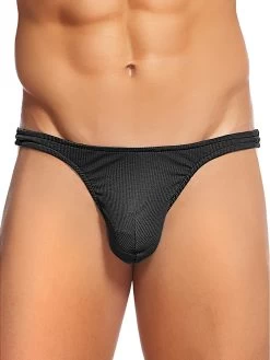 Male Power Cotton Rib Sexy Thong