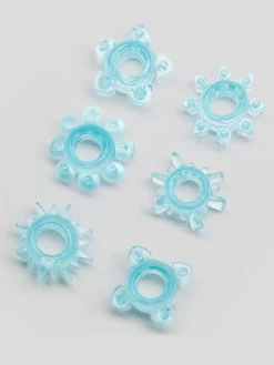 BASICS Tickler Cock Ring Multipack (6 Count)