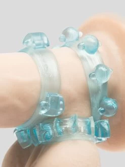 BASICS Tickler Cock Ring Multipack (6 Count) 8 BASICS Tickler Cock Ring Multipack (6 Count) -Online Sex toys shop 37102 a24802 blue 002