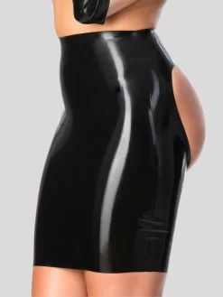 Rubber Girl Latex Spanking Mini Skirt -Online Sex toys shop 38911 a25467 black regular 002