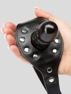 Bondage Boutique Leather And Studs Dildo Gag -Online Sex toys shop 39321 a25615 black 005