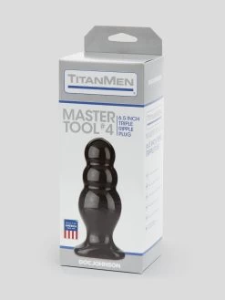 Doc Johnson TitanMen Master Tool No.4 Butt Plug 6 Inch -Online Sex toys shop 39727 a25813 black 004