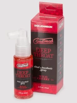 Doc Johnson Good Head Deep Throat Cherry Oral Anesthetic Spray 2 Fl Oz