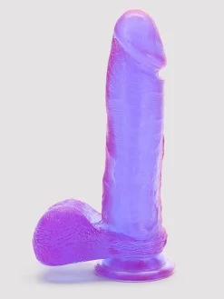 Doc Johnson Crystal Jellies Ballsy Suction Cup Dildo 8 Inch