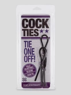 Doc Johnson Adjustable Silicone Cock Ring Set (2 Count) -Online Sex toys shop 42709 a27203 black 006