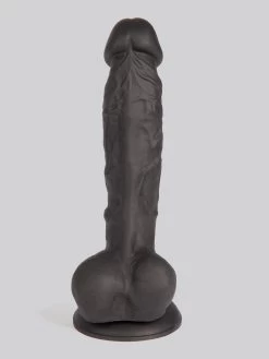 Lifelike Lover Luxe Realistic Silicone Dildo 8 Inch -Online Sex toys shop 46713 a28714 black 002
