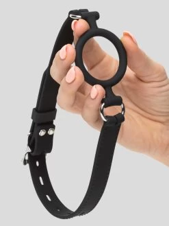DOMINIX Deluxe Silicone O-Ring Gag 1.5-Inches Diameter -Online Sex toys shop 46902 a28813 black 003