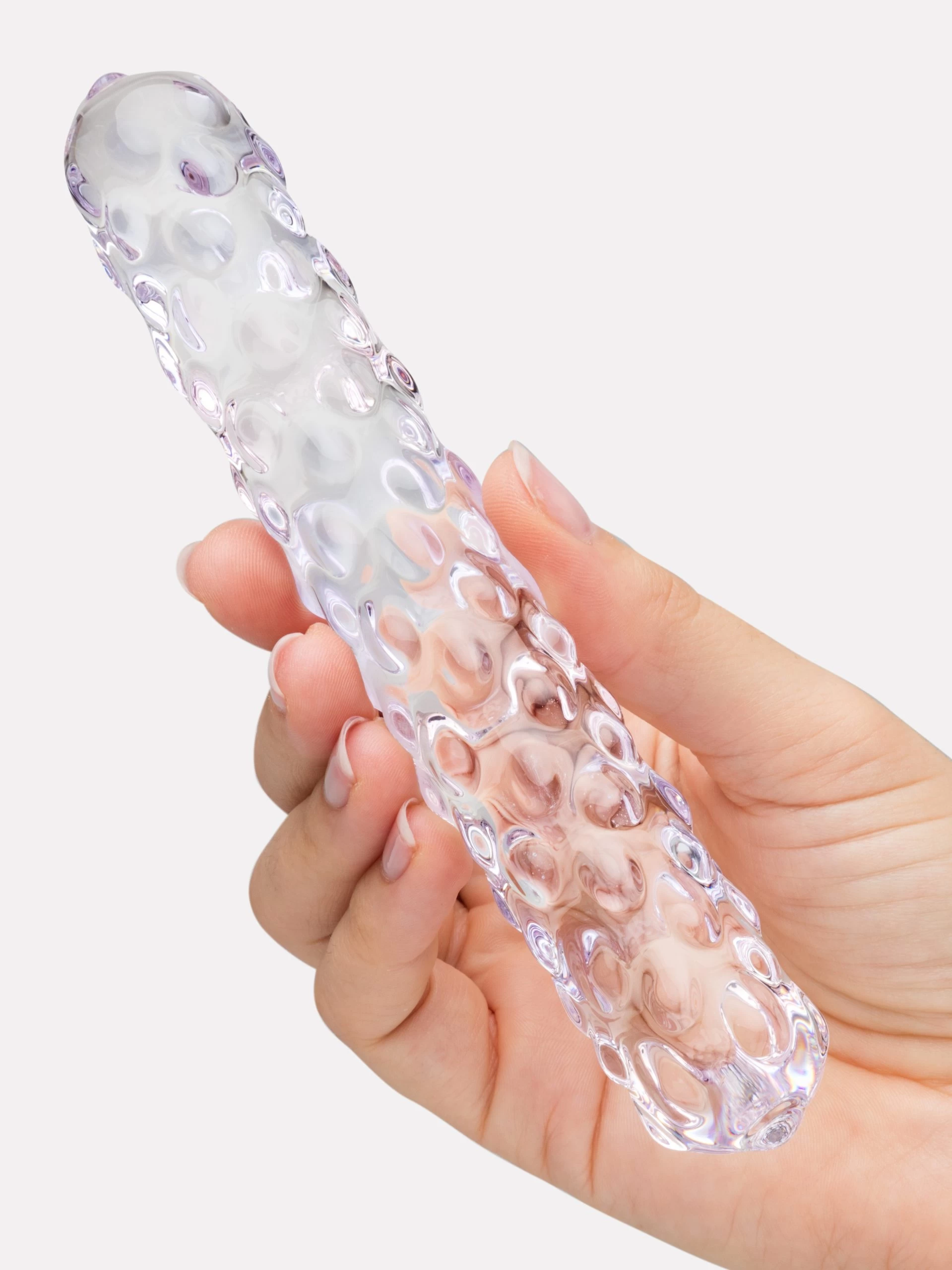 Lovehoney Nubby Textured Sensual Glass Dildo 5 Lovehoney Nubby Textured Sensual Glass Dildo - Image 3