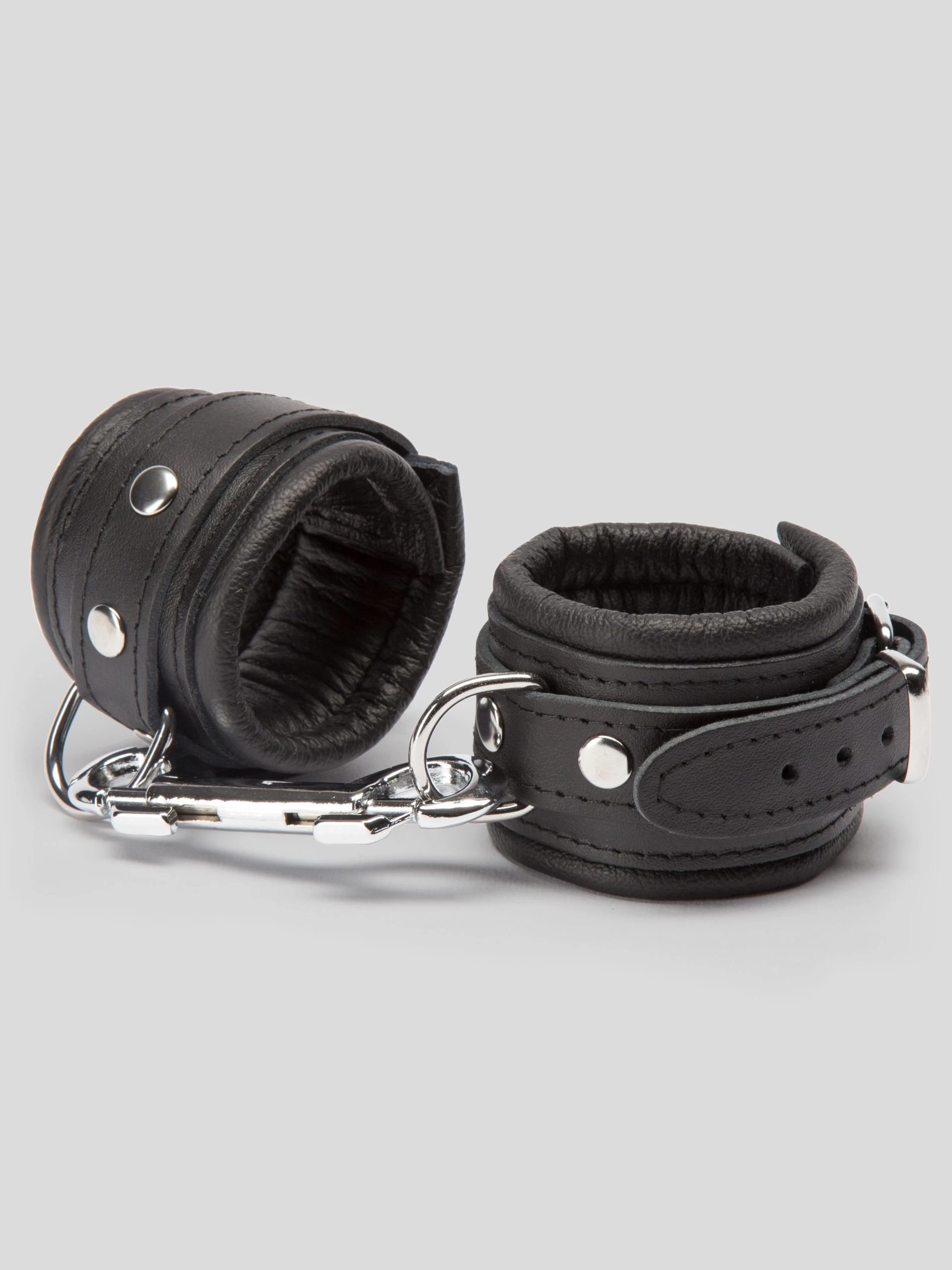 DOMINIX Deluxe Leather Wrist Cuffs 4 DOMINIX Deluxe Leather Wrist Cuffs - Image 2