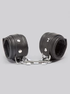 DOMINIX Deluxe Leather Wrist Cuffs 11 DOMINIX Deluxe Leather Wrist Cuffs -Online Sex toys shop 49126 a29687 black 003