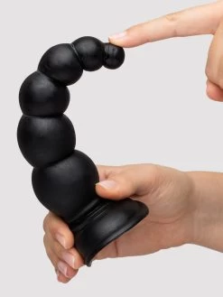 Beaded Black Anal Dildo With Suction Cup Base 6.5 Inch -Online Sex toys shop 49285 a29780 black 002