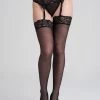 Lovehoney Sheer Black Lace Top Thigh-High Stockings -Online Sex toys shop 51990 a30685 black regular 000