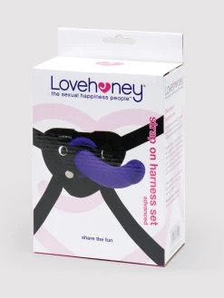 Lovehoney Advanced Unisex Strap-On Harness Kit With 7 Inch G-Spot Dildo -Online Sex toys shop 52006 a30701 purple 005