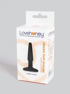 Lovehoney Classic Silicone Beginner's Butt Plug -Online Sex toys shop 52009 a30704 black 005