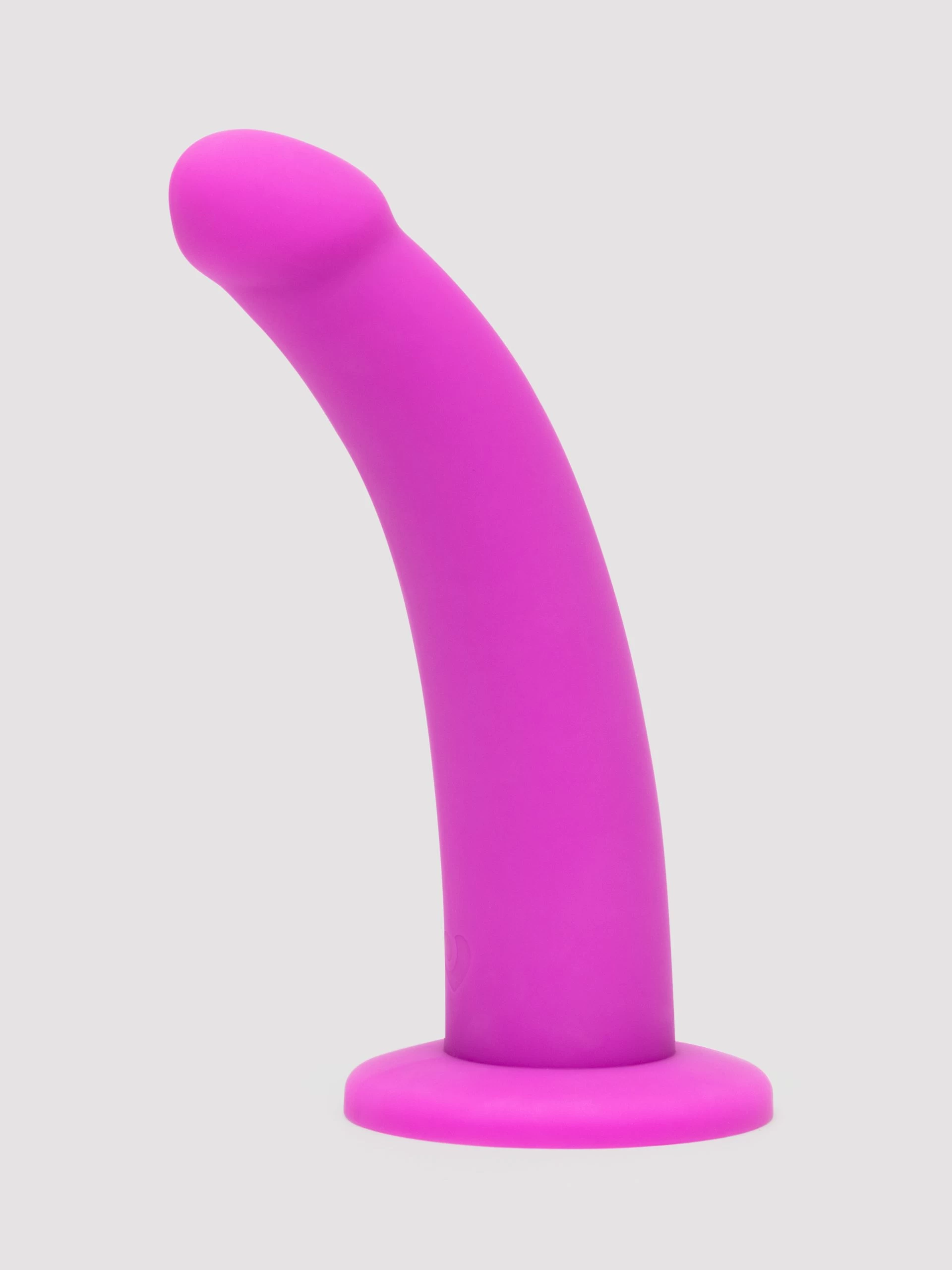 Lovehoney Curved Silicone Suction Cup Dildo 7 Inch 3 Lovehoney Curved Silicone Suction Cup Dildo 7 Inch