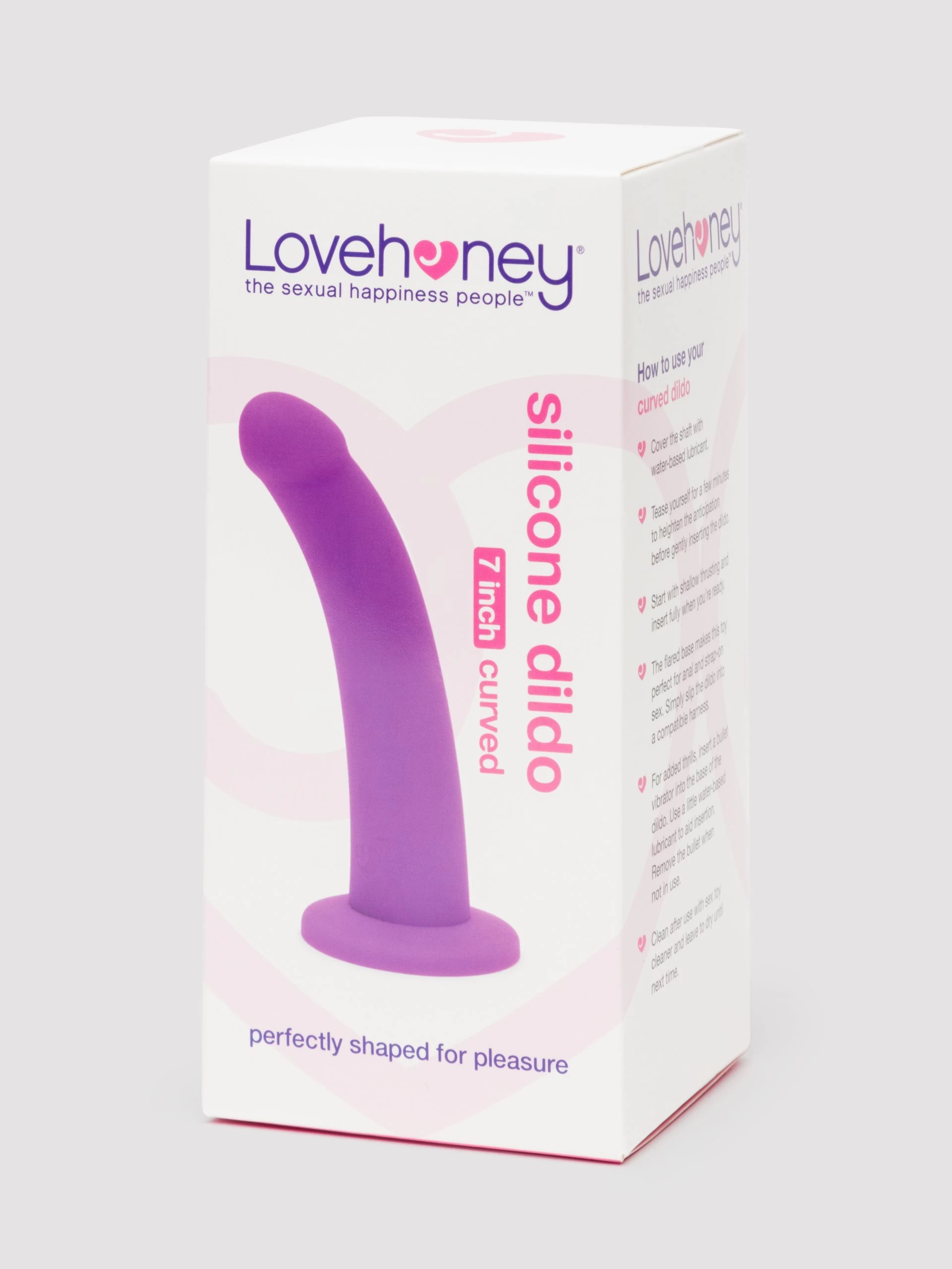 Lovehoney Curved Silicone Suction Cup Dildo 7 Inch 7 Lovehoney Curved Silicone Suction Cup Dildo 7 Inch - Image 5