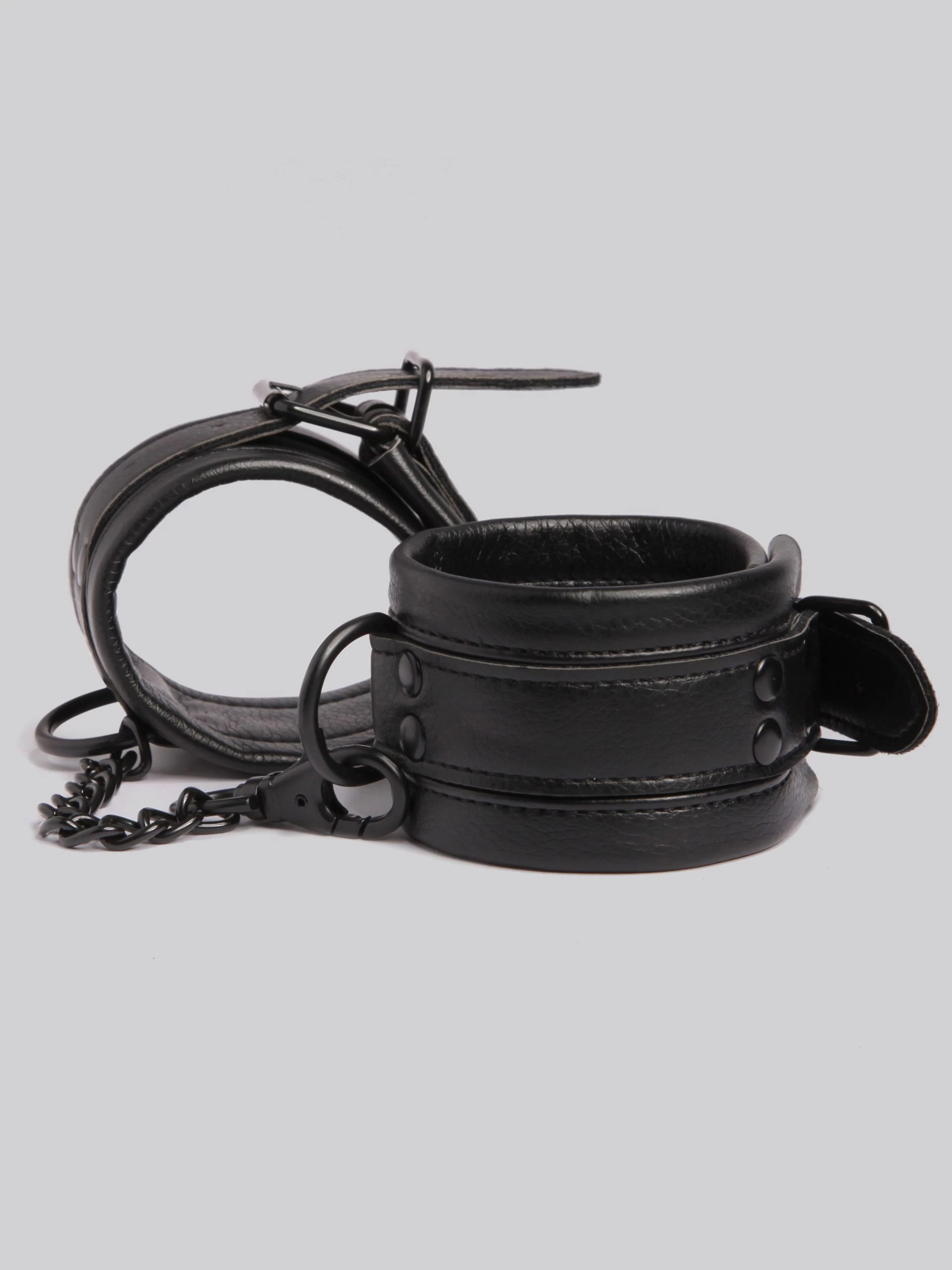 Bondage Boutique Faux Leather Wrist Cuffs 6 Bondage Boutique Faux Leather Wrist Cuffs - Image 4