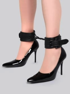 Bondage Boutique Faux Leather Ankle Cuffs 9 Bondage Boutique Faux Leather Ankle Cuffs -Online Sex toys shop 52066 a30732 black 002