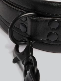 Bondage Boutique Faux Leather Collar And Leash -Online Sex toys shop 52072 a30757 black 003