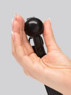 Bondage Boutique Faux Leather Small Ball Gag -Online Sex toys shop 52073 a30758 black 004
