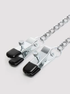 DOMINIX Deluxe Adjustable Labia And Nipple Clamps -Online Sex toys shop 52428 a30893 silver 002