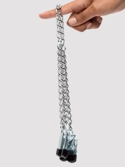 DOMINIX Deluxe Adjustable Labia And Nipple Clamps -Online Sex toys shop 52428 a30893 silver 003