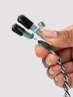 DOMINIX Deluxe Adjustable Labia And Nipple Clamps -Online Sex toys shop 52428 a30893 silver 004