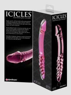 Icicles No 57 Realistic Double Ended Glass Dildo -Online Sex toys shop 52452 a30914 pink 006