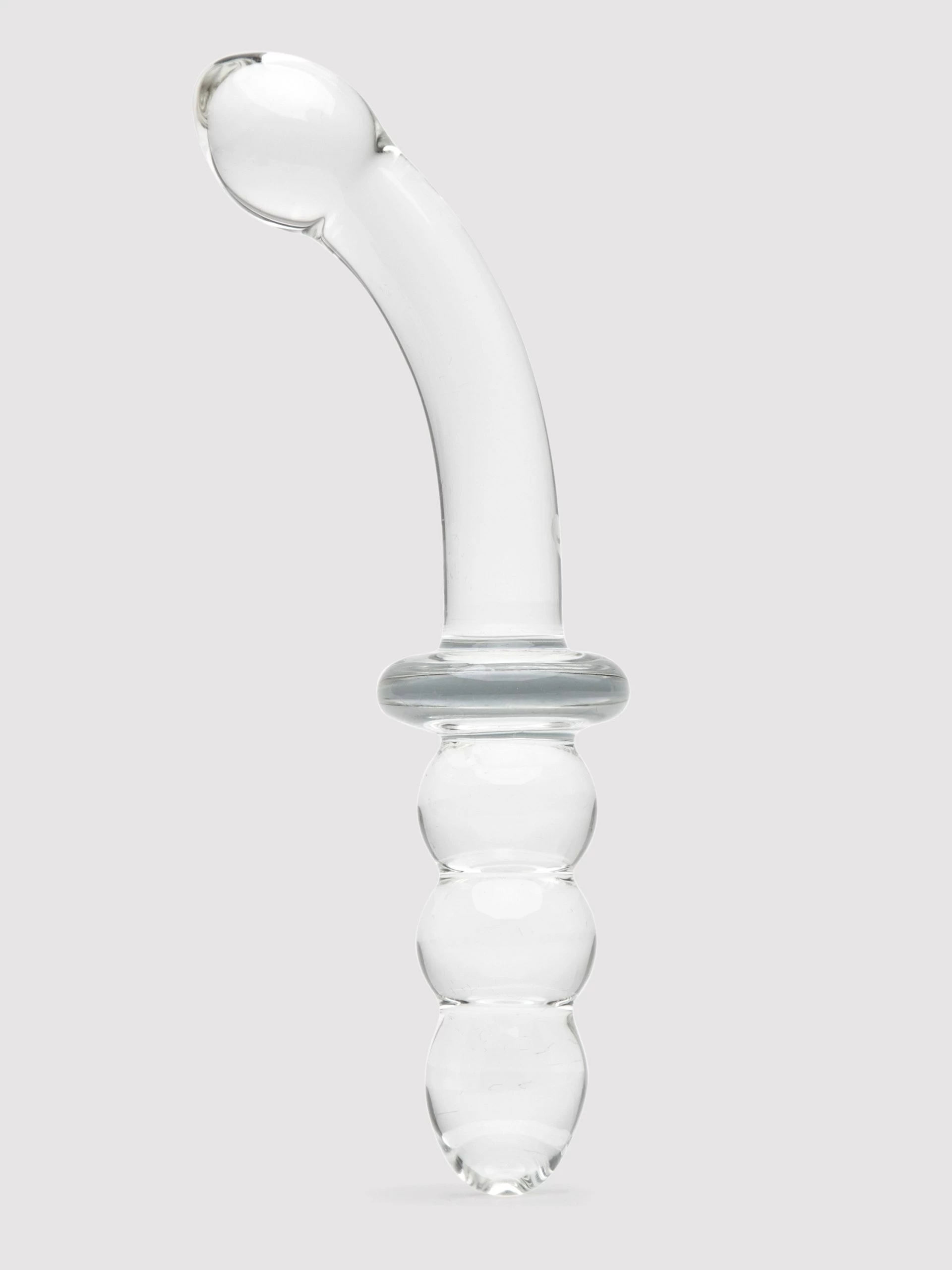 Lovehoney Ribbed G-Spot Sensual Glass Dildo 3 Lovehoney Ribbed G-Spot Sensual Glass Dildo