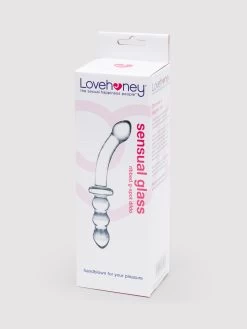 Lovehoney Ribbed G-Spot Sensual Glass Dildo 11 Lovehoney Ribbed G-Spot Sensual Glass Dildo -Online Sex toys shop 52501 a30941 clear 004