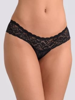 Lovehoney Crotchless Lace Thong With Satin Bows 5 Lovehoney Crotchless Lace Thong With Satin Bows -Online Sex toys shop 52652 a30988 black regular 001