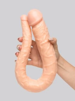 Hoodlum Tapered Double Penetration Realistic Double-Ended Dildo 22 Inch -Online Sex toys shop 52961 a31082 flesh pink 004