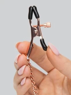 Entice Tiered Intimate Rose Gold Nipple Clamps -Online Sex toys shop 54476 a31503 gold 003