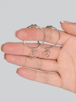 Lovehoney Tease Me Advanced Nipple Clamps With Heart Charms 8 Lovehoney Tease Me Advanced Nipple Clamps With Heart Charms -Online Sex toys shop 54510 a31535 silver 002