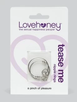 Lovehoney Tease Me Advanced Nipple Clamps With Heart Charms 9 Lovehoney Tease Me Advanced Nipple Clamps With Heart Charms -Online Sex toys shop 54510 a31535 silver 003