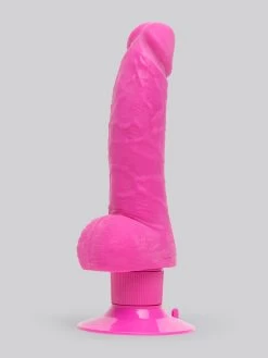 Shower Stud Realistic Suction Cup Dildo Vibrator With Balls 6 Inch