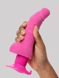 Shower Stud Realistic Suction Cup Dildo Vibrator With Balls 6 Inch -Online Sex toys shop 55316 a31783 pink 003